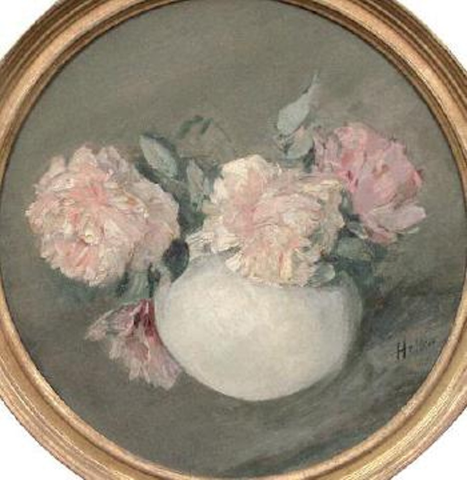 Bouquet de pivoines séchées by Paul César Helleu