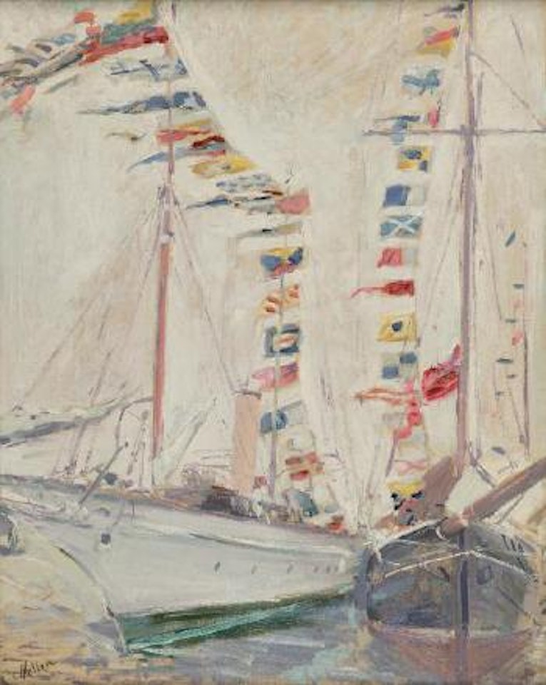 Les flammes des yachts by Paul César Helleu