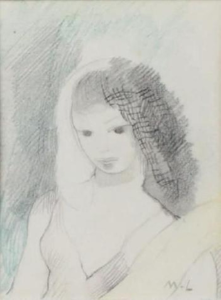Jeune fille pensive by Marie Laurencin