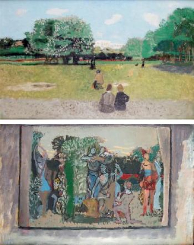 Paris, le bois de Boulogne. Le concert champêtre by Maurice Brianchon
