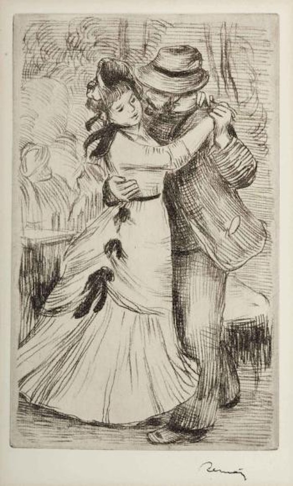 La Danse à la Campagne, 2e planche by Pierre-Auguste Renoir