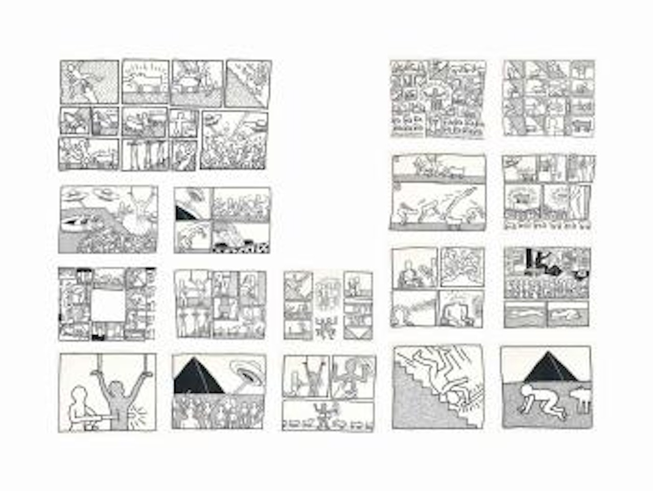 Blueprint Drawings Full Set by Keith Haring