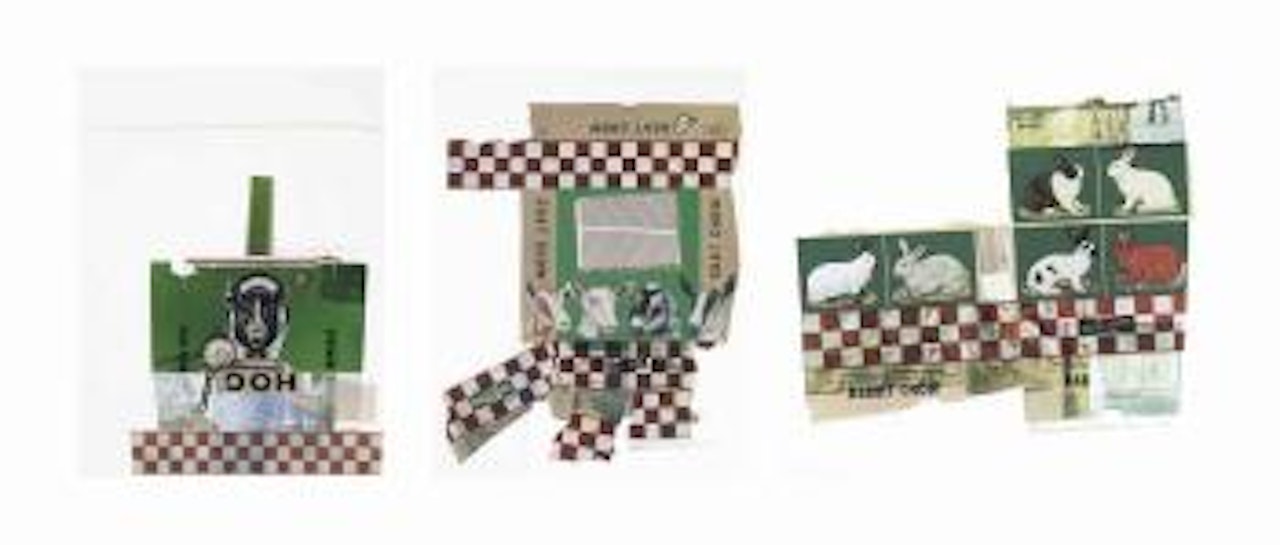 Chow Bag Series: three plates by Robert Rauschenberg