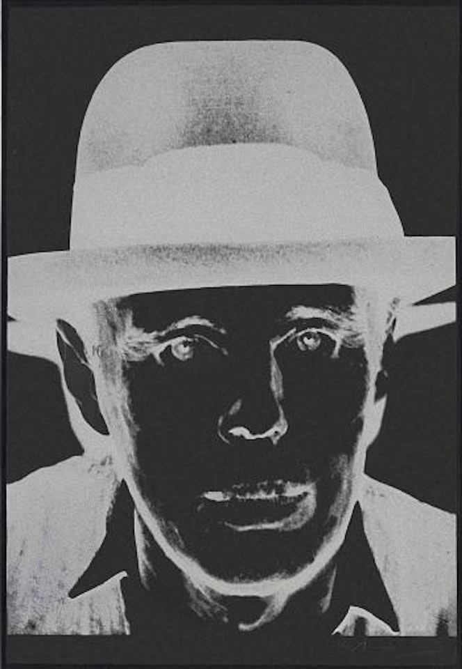 Joseph Beuys: one plate by Andy Warhol