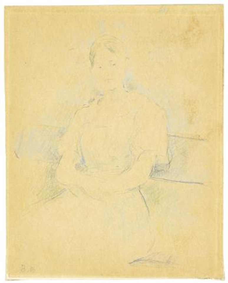 Portrait de Mademoiselle Alice Gamby by Berthe Morisot