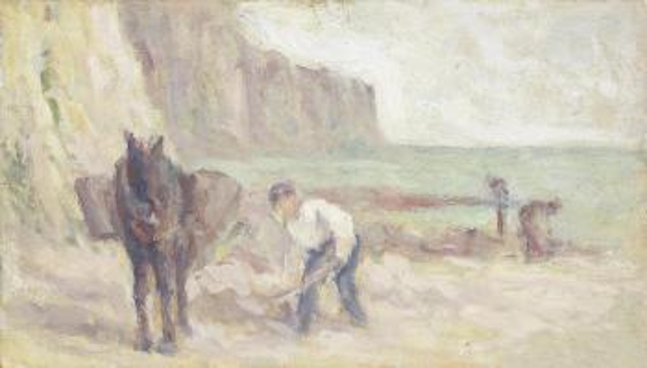 Sur la plage du Tréport by Maximilien Luce