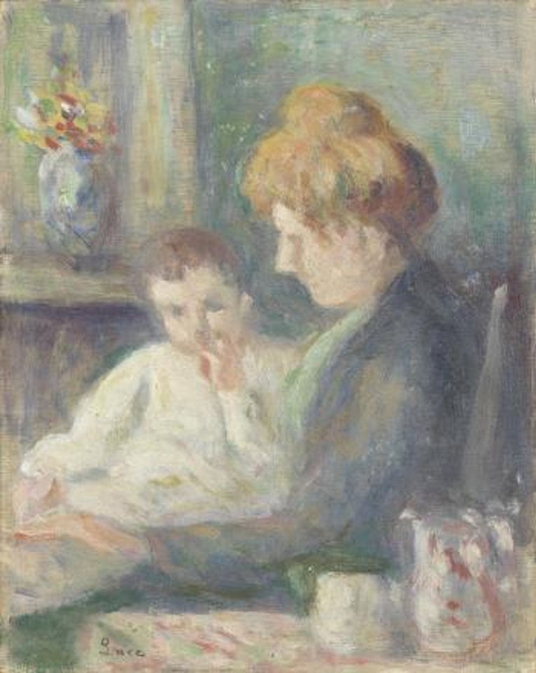 Madame Luce et son fils Frédéric by Maximilien Luce