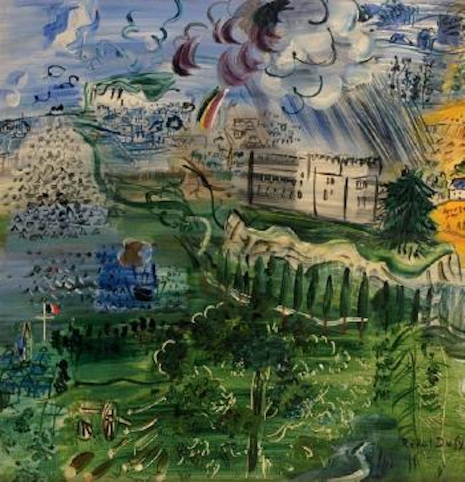 Embouchure de la Seine et campagne normande, étude pour le bar du palais de Chaillot by Raoul Dufy