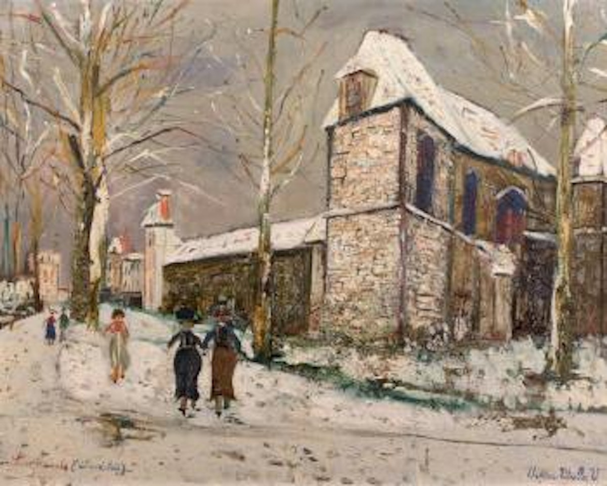 Rue de village, Les Mesnuls, Seine et Oise by Maurice Utrillo