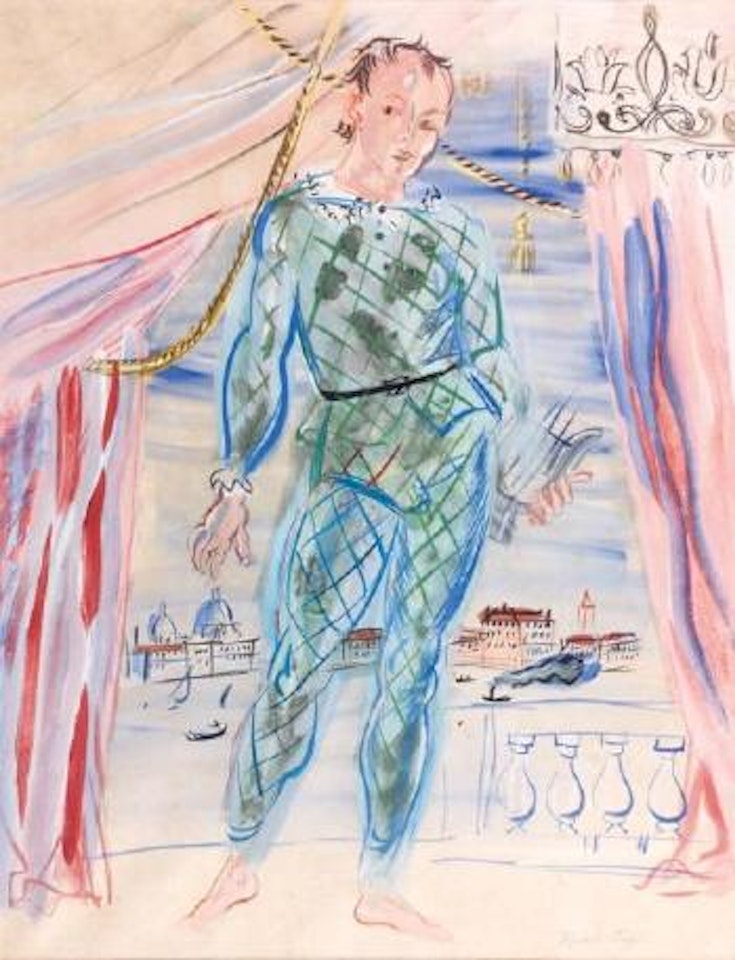 Arlequin à la lyre by Raoul Dufy