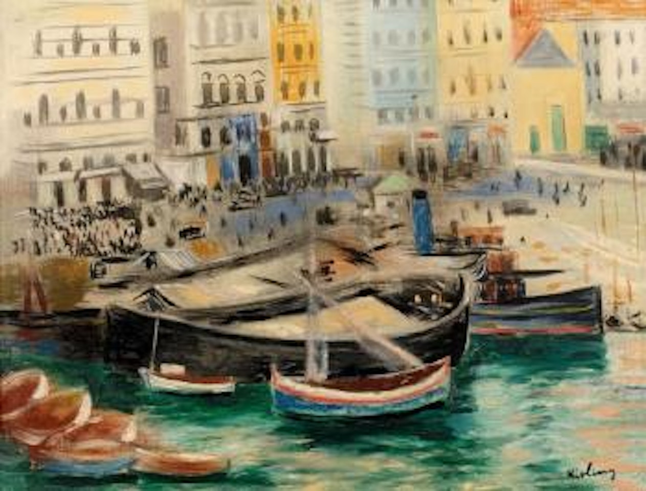 Le port de Marseille by Moïse Kisling