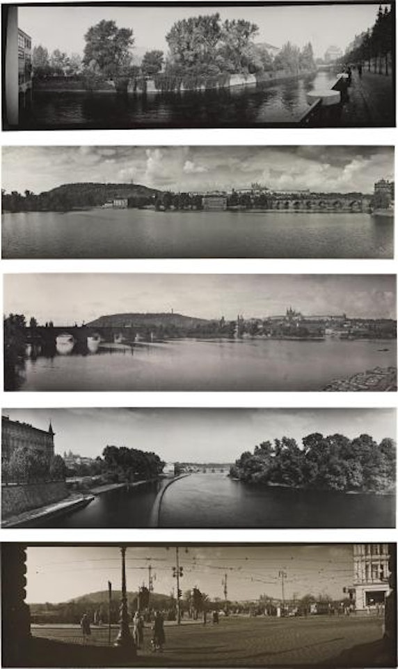 Eight panoramic landscapes of Prague by Josef Sudek