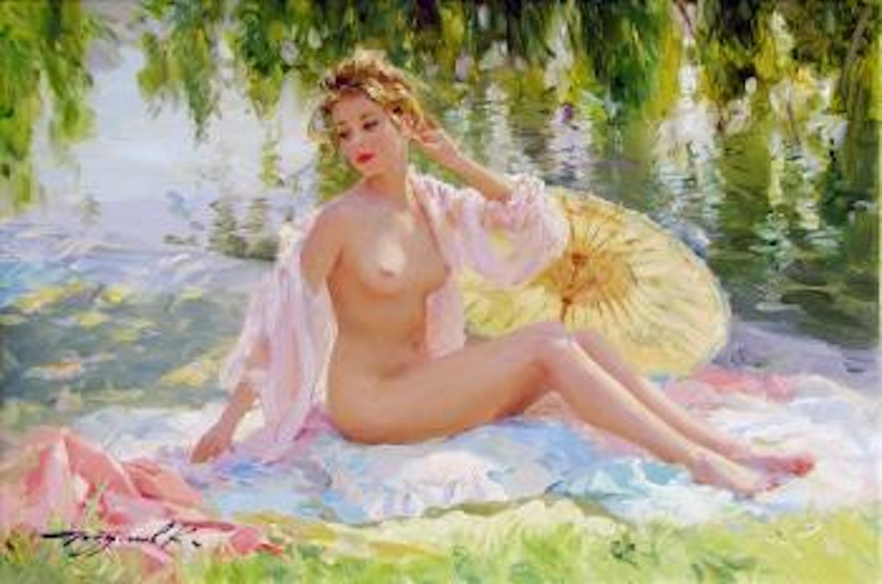 Au bord du lac by Constantin Razoumov
