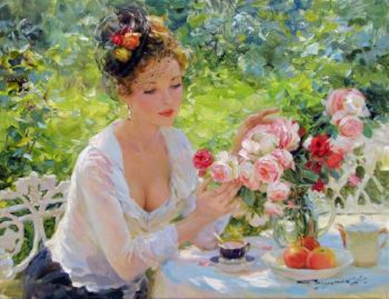 Les roses du jardin by Constantin Razoumov