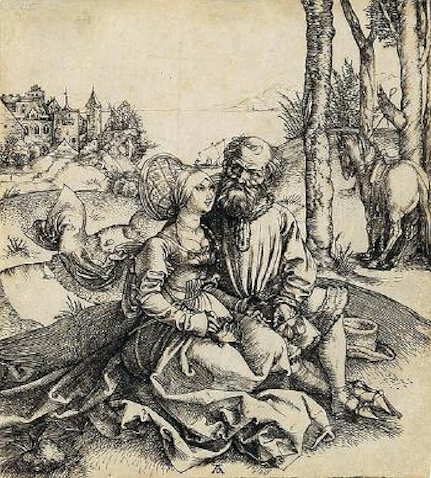 Der Liebesantrag by Albrecht Dürer