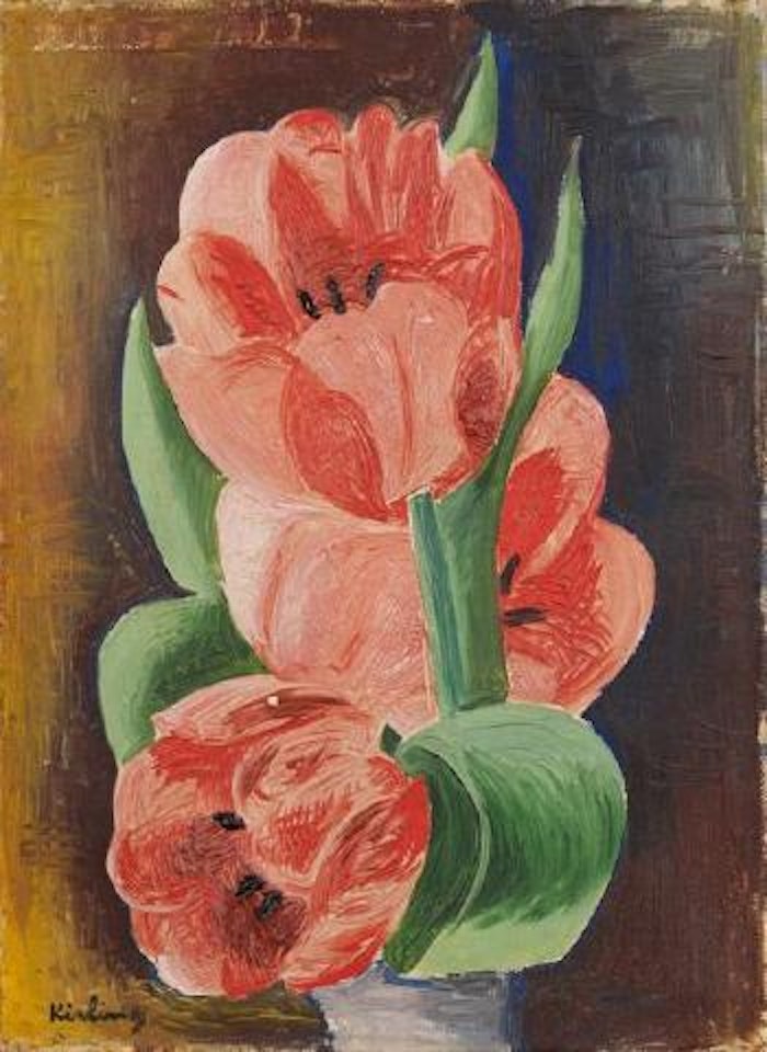 Tulipes roses by Moïse Kisling