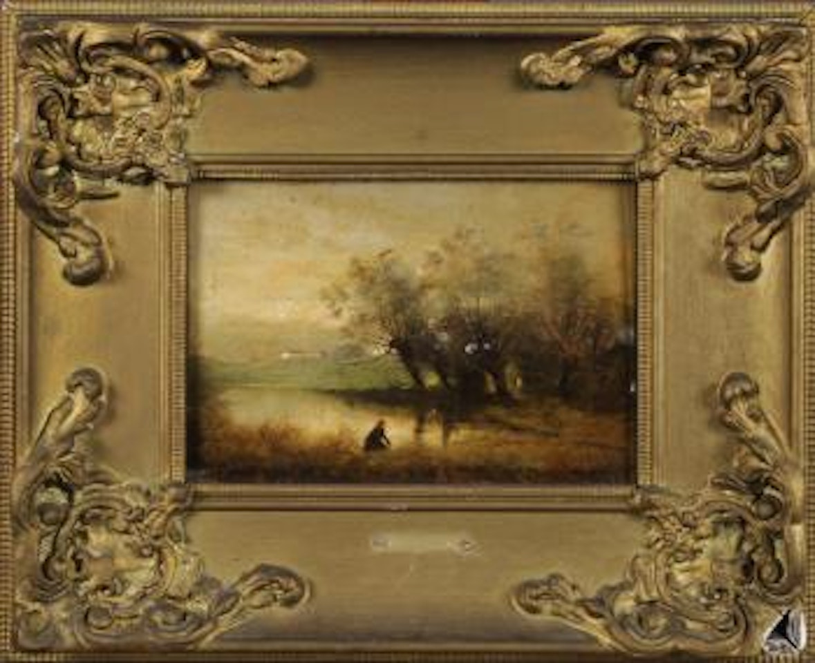 Paysage animé by Paul Désiré Trouillebert