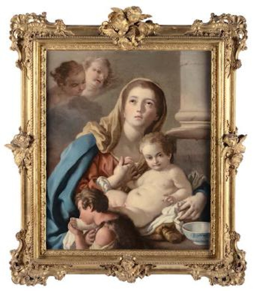 Madonna con Bambino e San Giovannino by Francesco de Mura