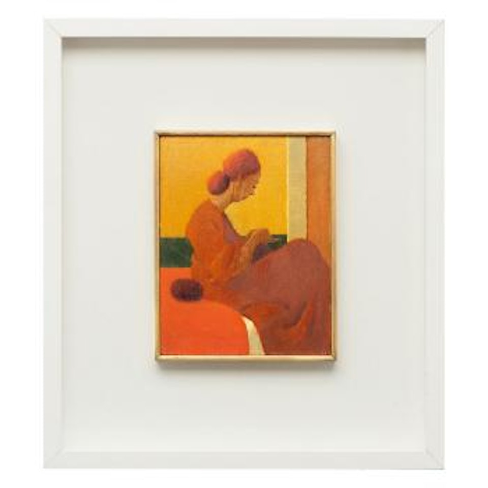 Signora in giallo by Antonio Calderara