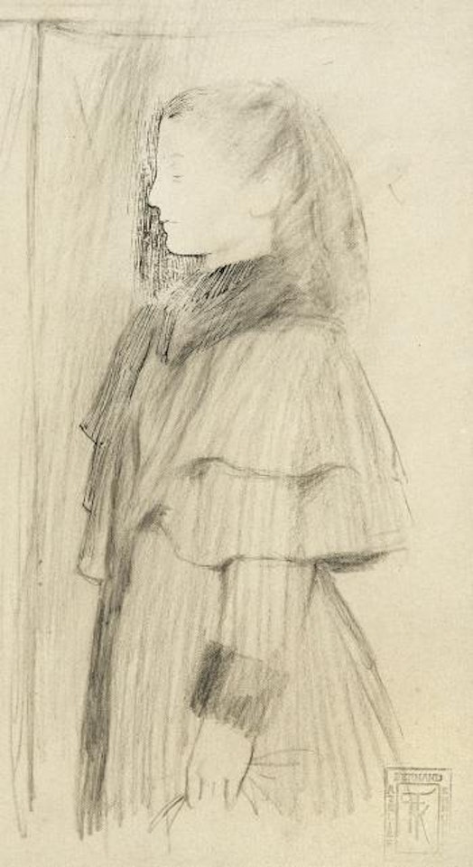 Étude pour Portrait de Jeanne de Bauer by Fernand Khnopff