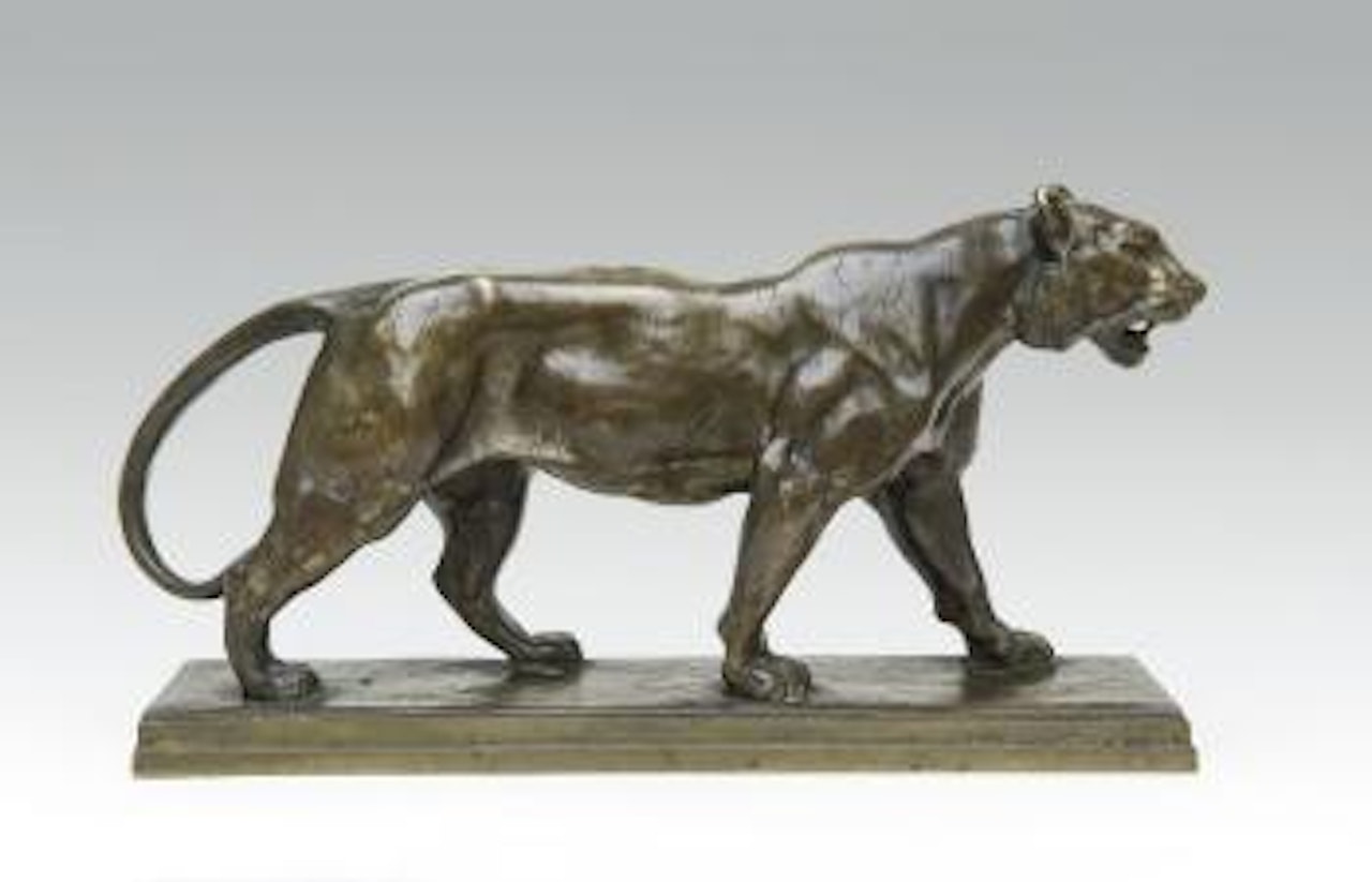 Tigre qui marche (sur plinte) by Antoine-Louis Barye