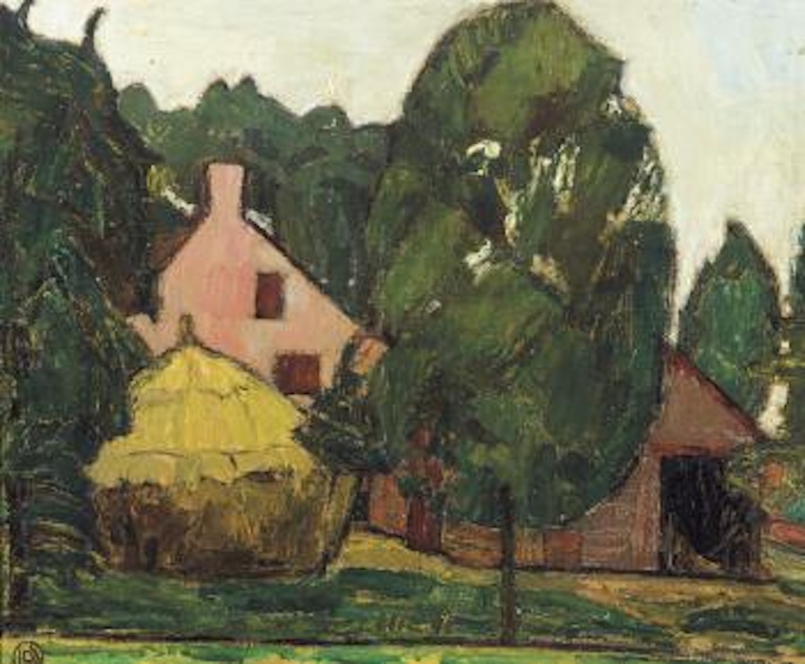 Landschap met hoeve by Leon de Smet