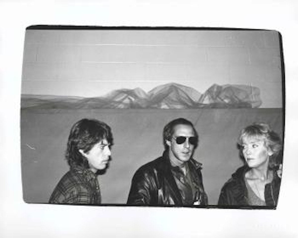 Mick Jagger, Keith Barish and Friend by Andy Warhol