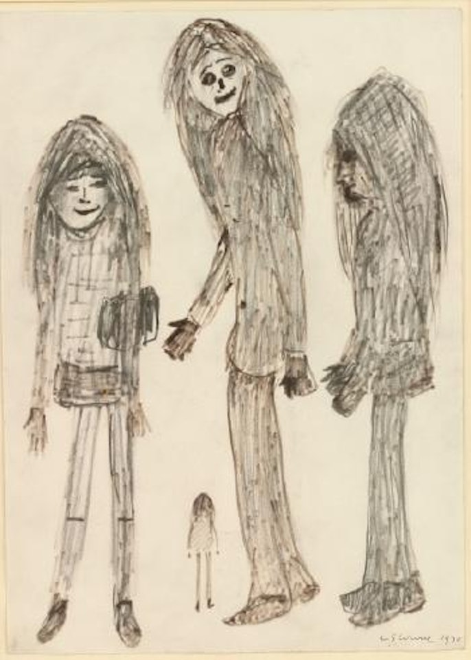 Four girls by Laurence Stephen Lowry