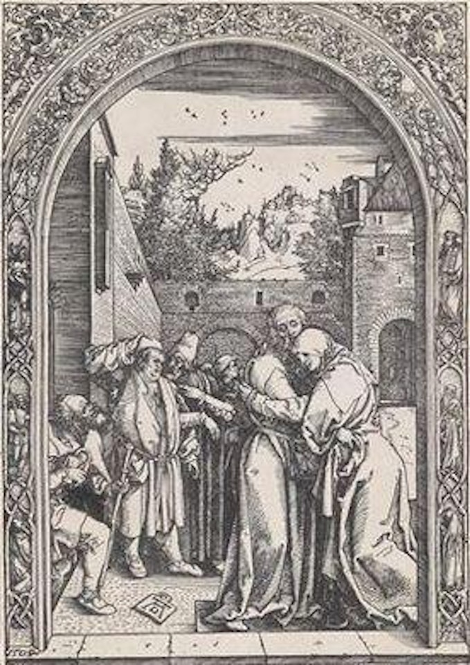 Joachim and St. Anne meet at the Golden Gate by Albrecht Dürer