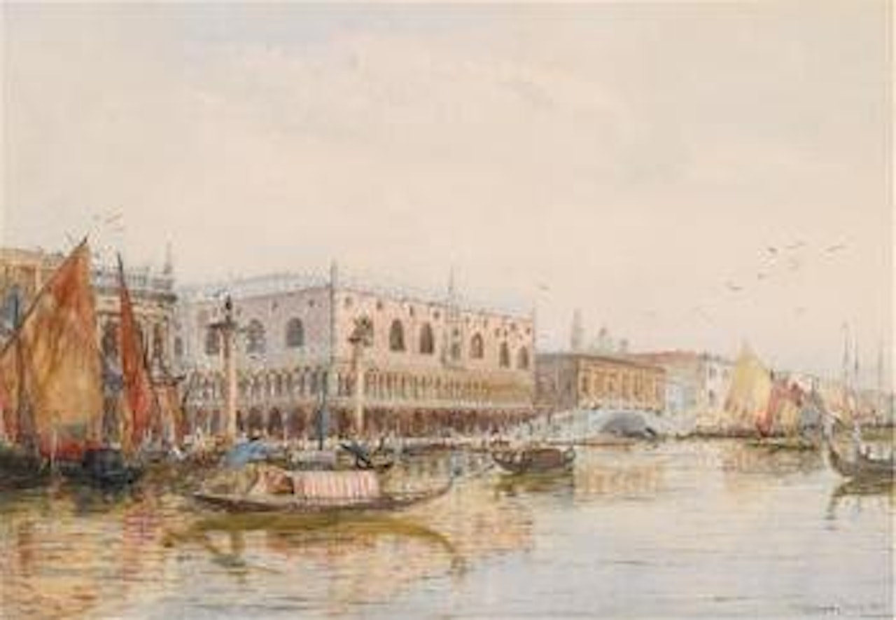 Venice: Doge’s Palace and Bridge of Sighs by Thomas Bush Hardy