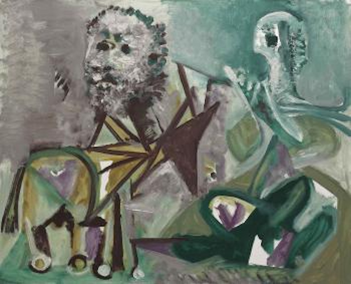 Homme assis et centaure by Pablo Picasso