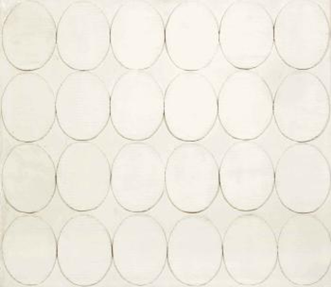 Untitled (ventiquattro ovali bianchi) by Turi Simeti