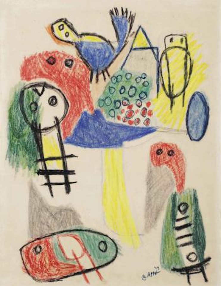 Nid d'oiseau by Karel Appel