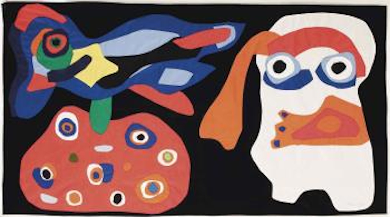 Head and bird by Karel Appel