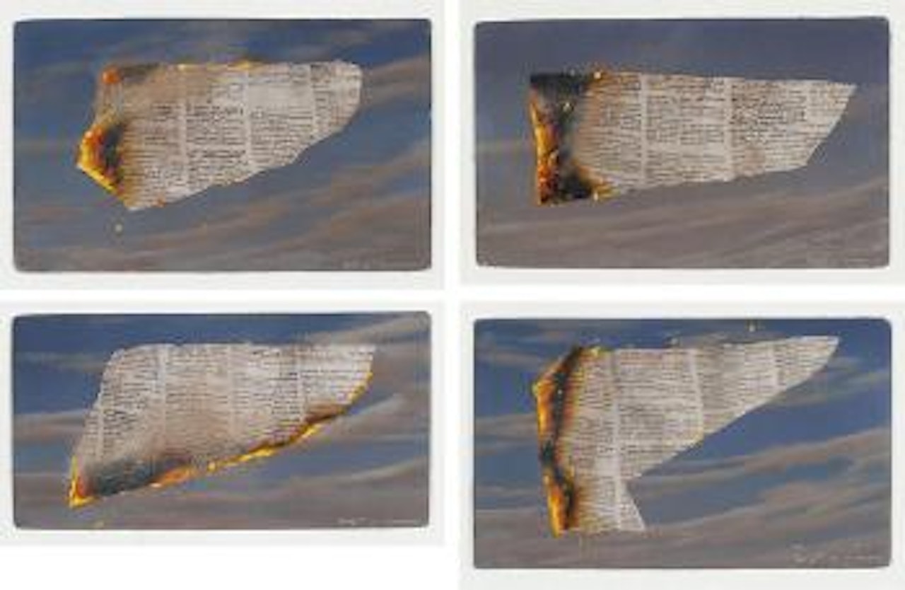 Text Wing No.1-4 (Dust And Ashes Series) by Tim Storrier