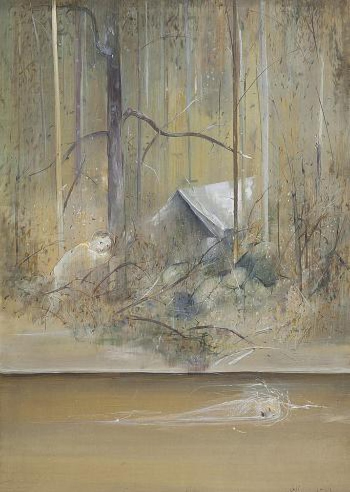 Figures And Tent by Arthur Merric Bloomfield Boyd