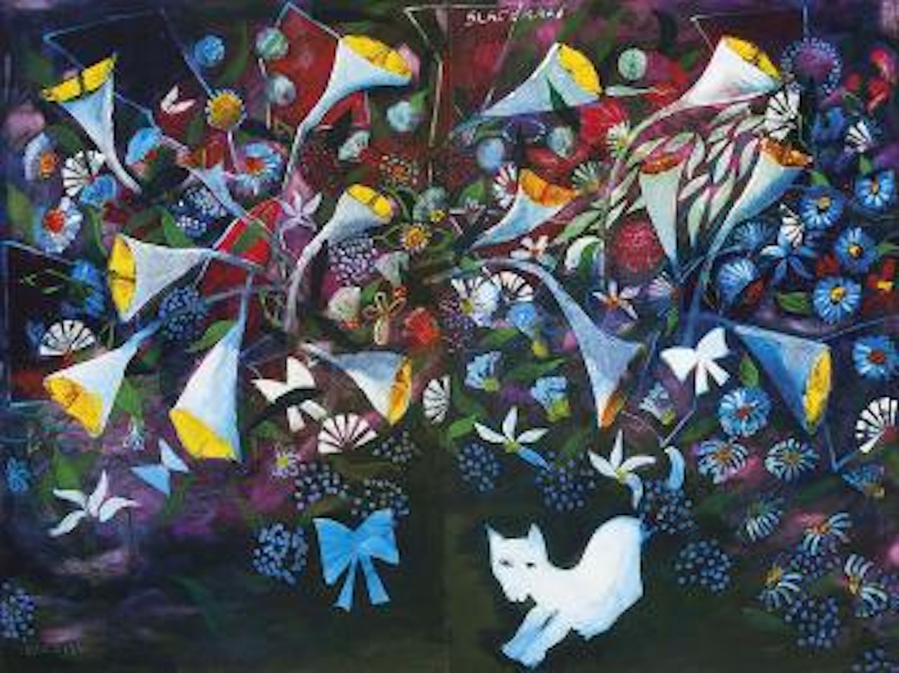 Alice In The Cat's Garden by Charles Blackman