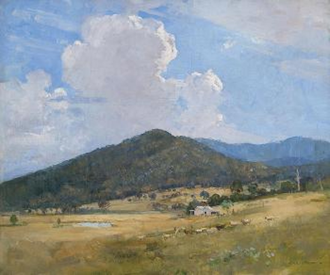 Hill And Cloud, Wandiligong by Arthur Ernest Streeton