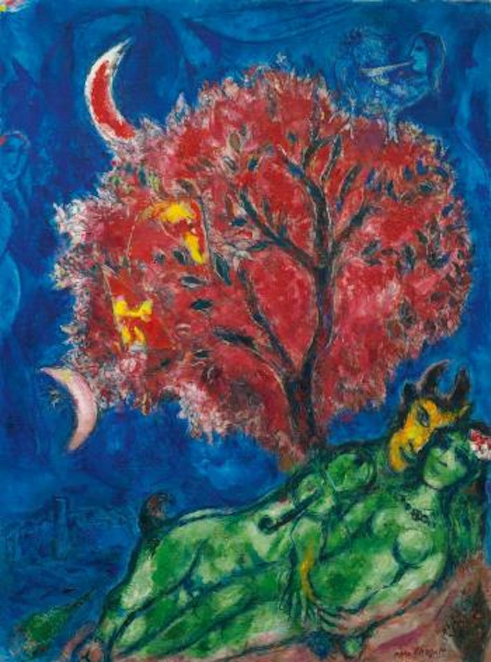 L'Arbre Rouge by Marc Chagall