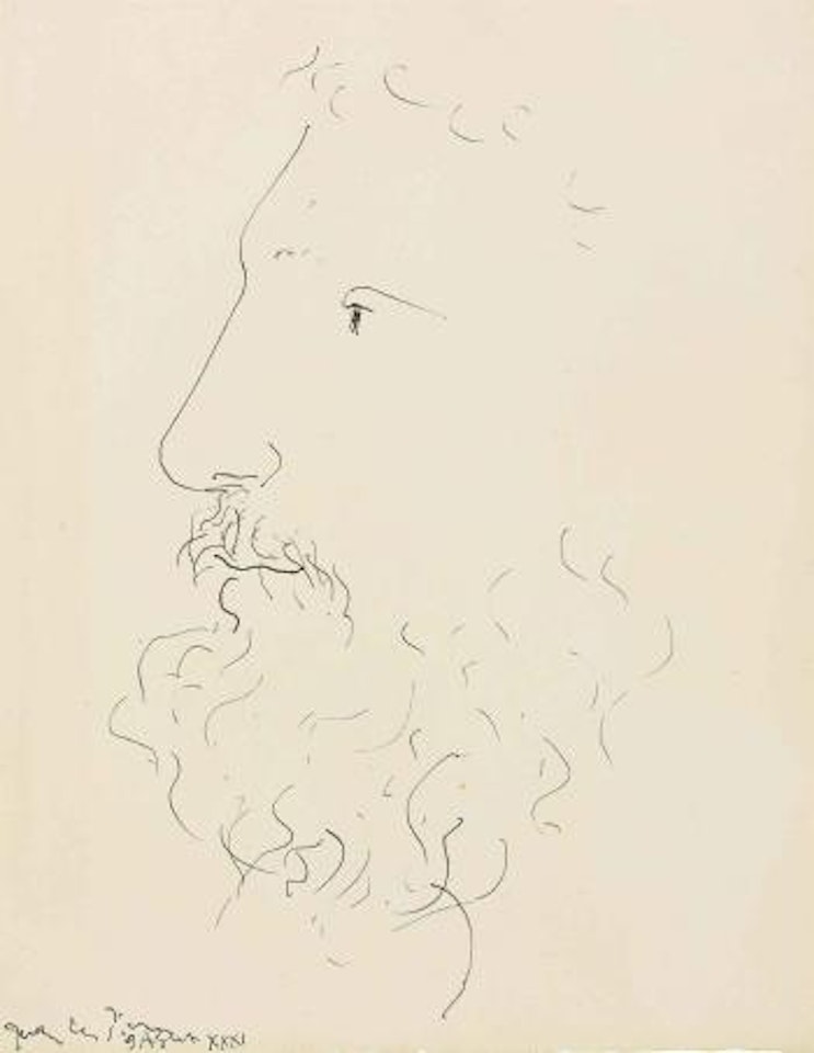 Tête d'homme (Profil gauche) by Pablo Picasso