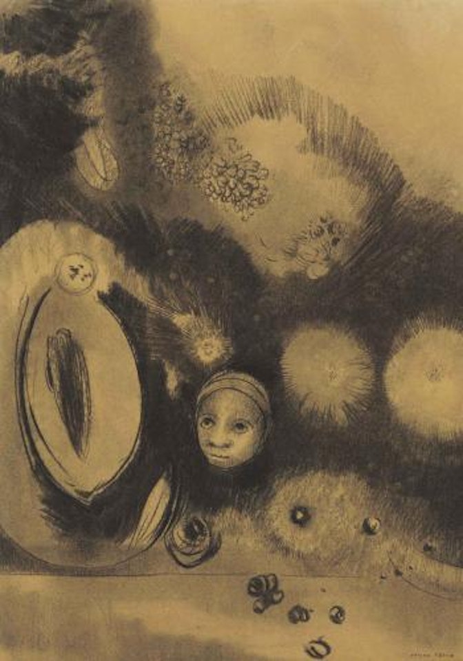 Visage-Germination by Odilon Redon
