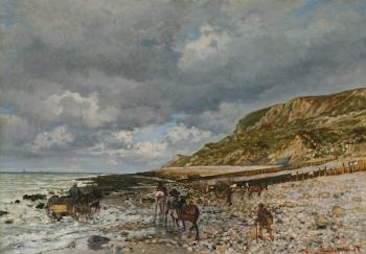 Chevaux À La Pointe De La Hève by Claude Monet