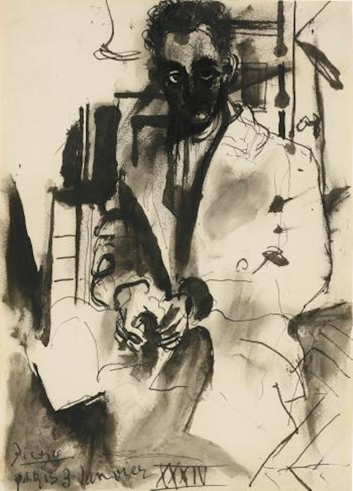 Portrait De Man Ray by Pablo Picasso