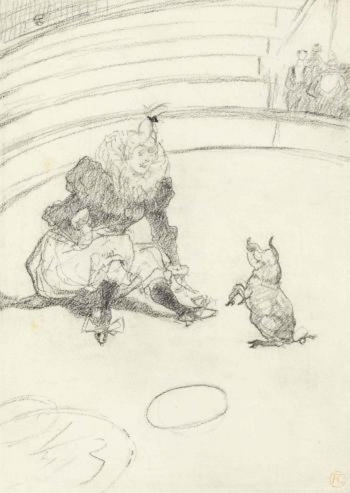 Au Cirque: Clownesse (Mademoiselle Cha-U-Kao) by Henri de Toulouse-Lautrec