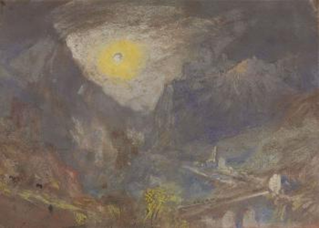 Sisteron from the North-West, with a Low Sun by Joseph Mallord William Turner