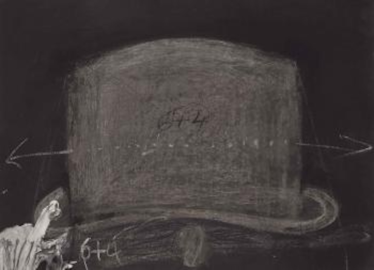 Composition with Hat by Antoni Tapies