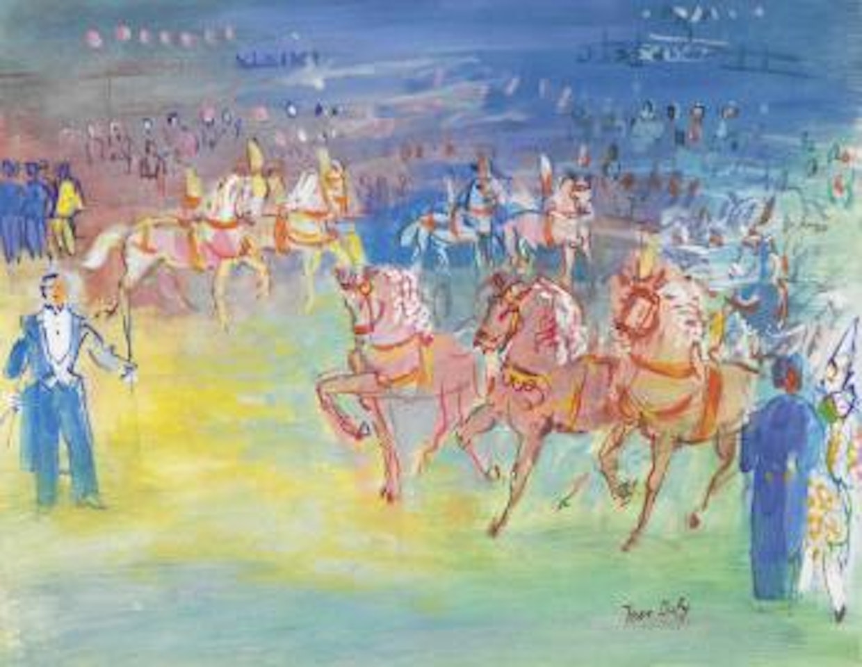 Chevaux en liberté by Jean Dufy