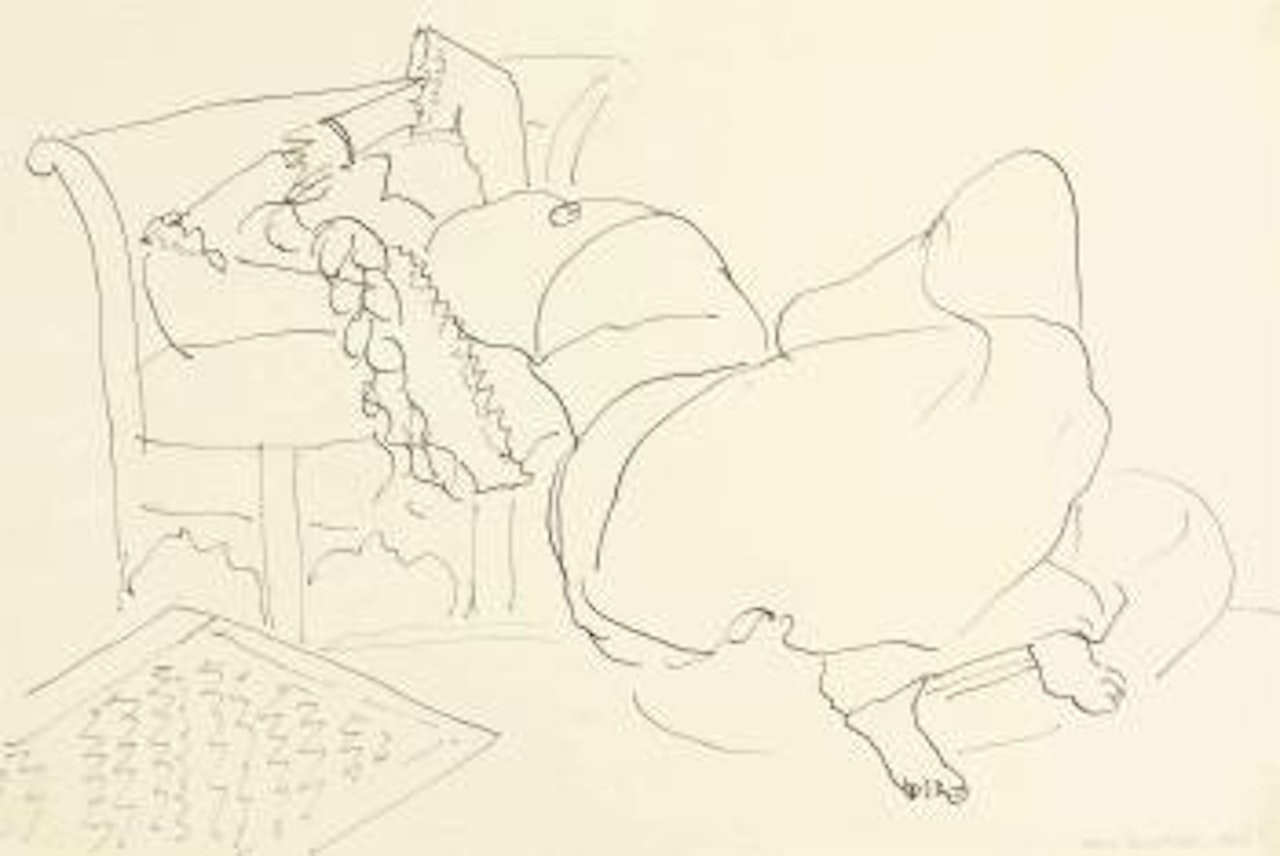 Persane allongée by Henri Matisse