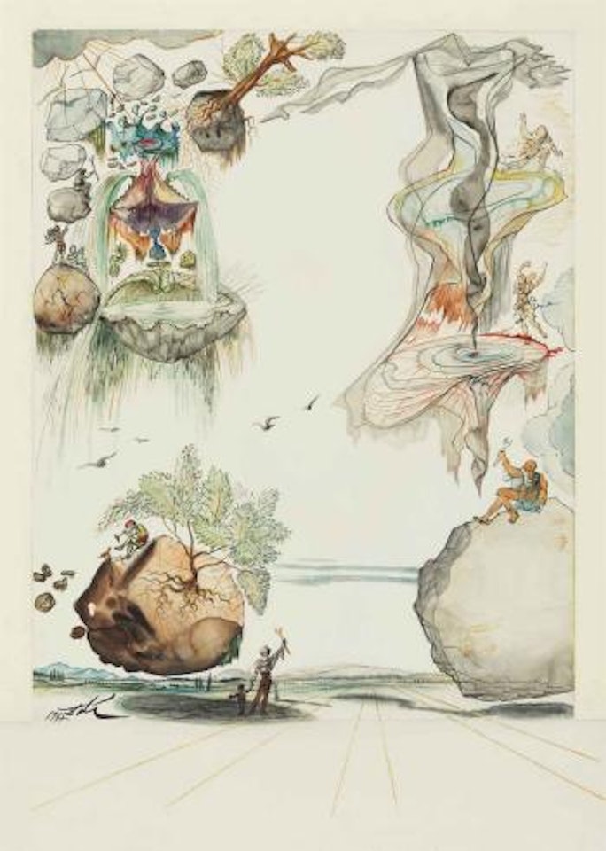 Paysage surréaliste by Salvador Dali