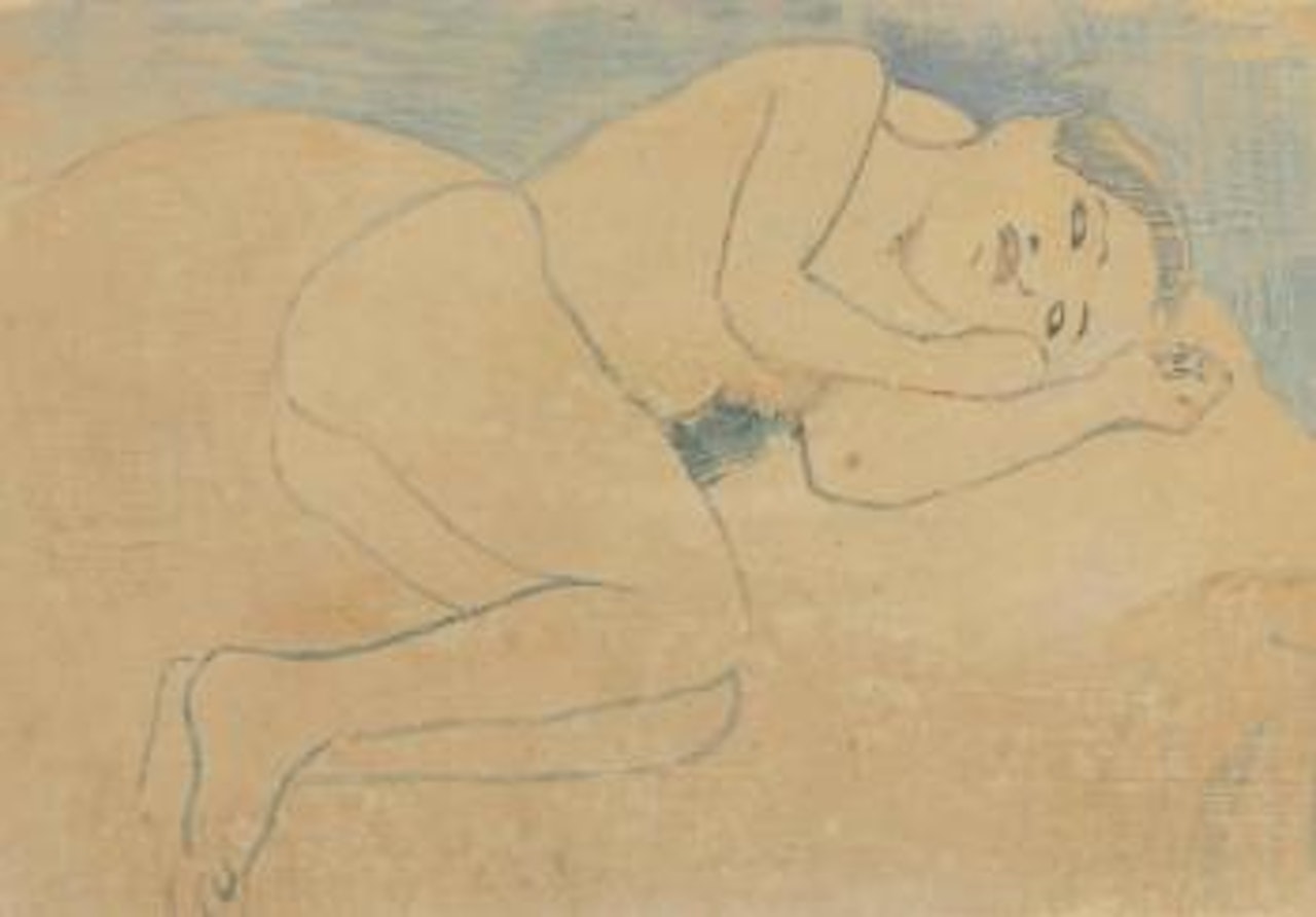 Jeune bretonne (Nu couché sur divan) by Paul Gauguin
